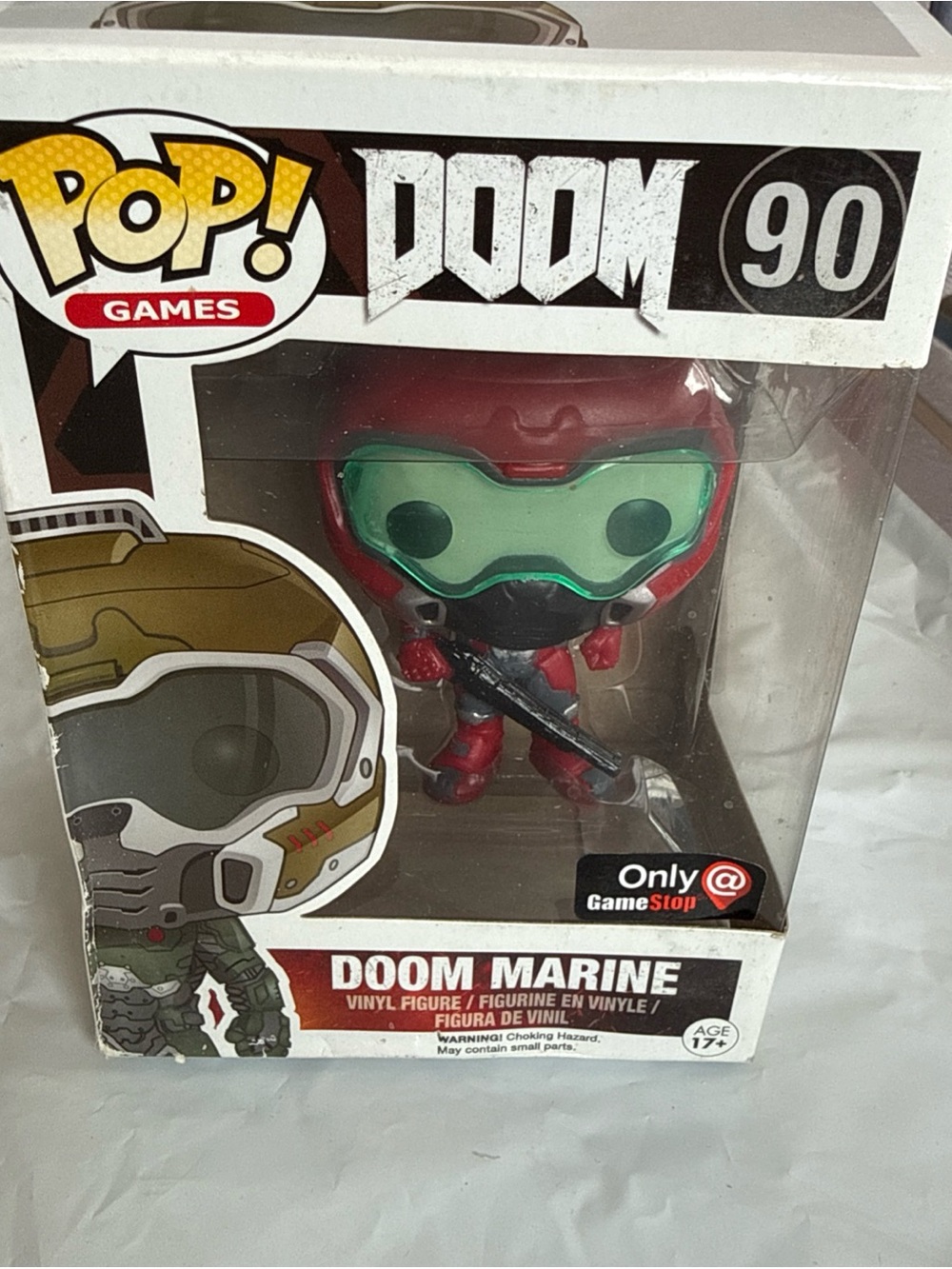 Doom marine gamestop exclusive Red doom funko pop 90